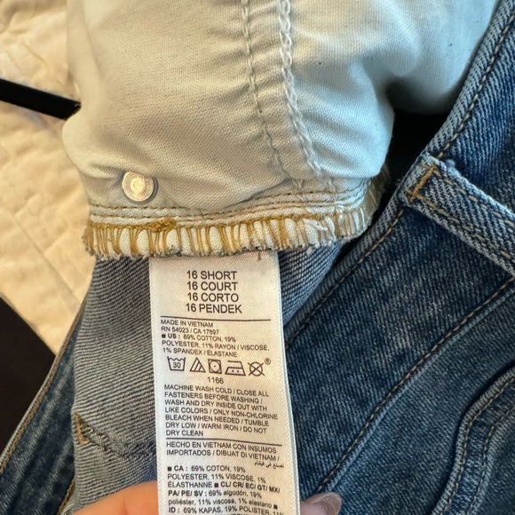 Old Navy plus size distressed mid rise rockstar super skinny jeans size 16 short - Picture 5 of 7